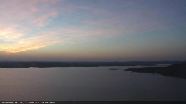 Lake Travis webcam, November 5, 2018 4:55 PM CT