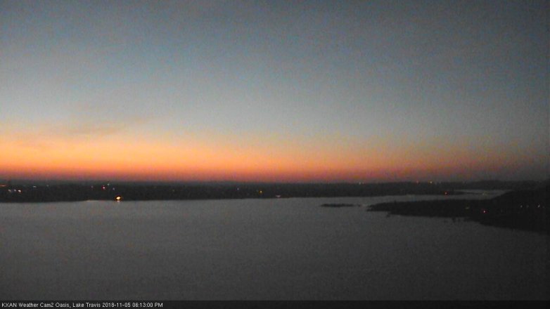 Lake Travis webcam, November 5, 2018 5:15 PM CT