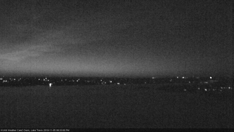 Lake Travis webcam, November 5, 2018 5:35 PM CT