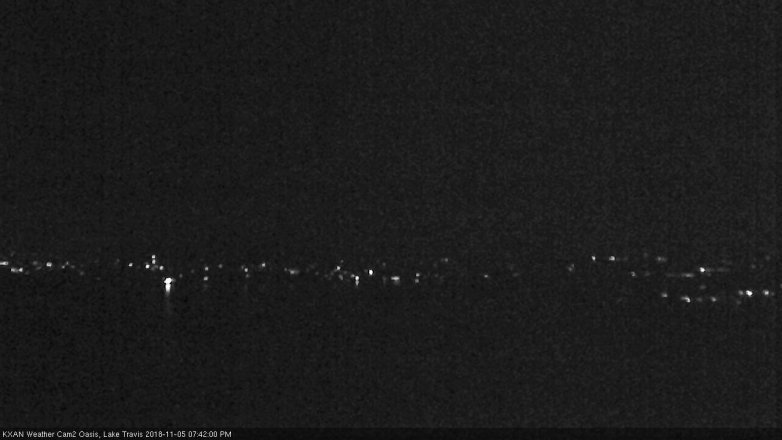 Lake Travis webcam, November 5, 2018 6:45 PM CT