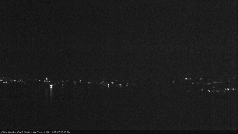 Lake Travis webcam, November 5, 2018 7:00 PM CT