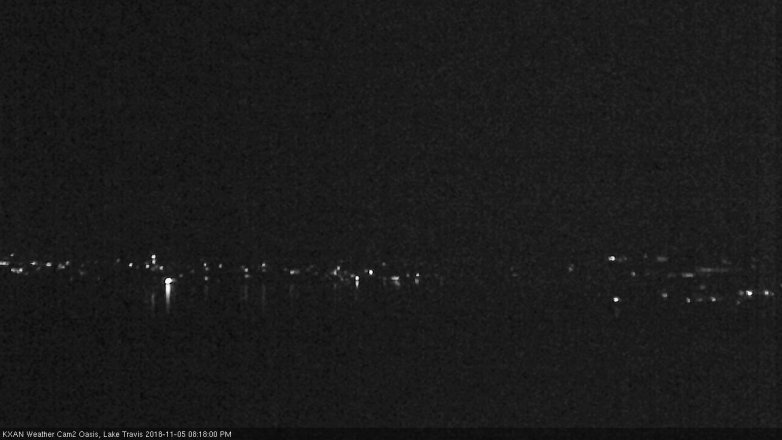Lake Travis webcam, November 5, 2018 7:20 PM CT
