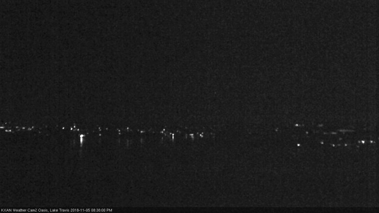 Lake Travis webcam, November 5, 2018 7:40 PM CT