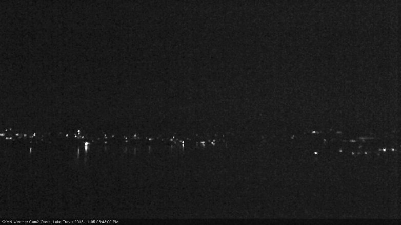 Lake Travis webcam, November 5, 2018 7:45 PM CT