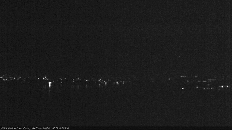 Lake Travis webcam, November 5, 2018 7:50 PM CT