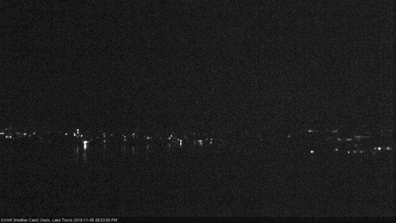 Lake Travis webcam, November 5, 2018 7:55 PM CT