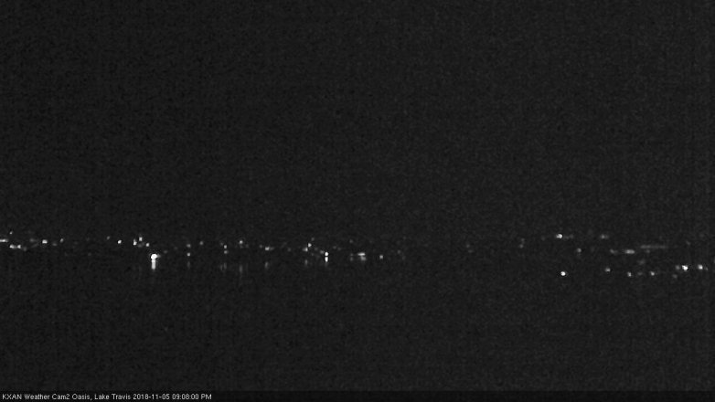Lake Travis webcam, November 5, 2018 8:10 PM CT