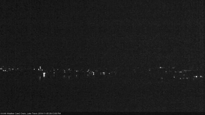 Lake Travis webcam, November 5, 2018 8:15 PM CT