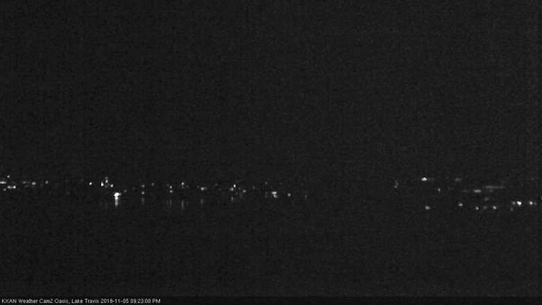 Lake Travis webcam, November 5, 2018 8:25 PM CT