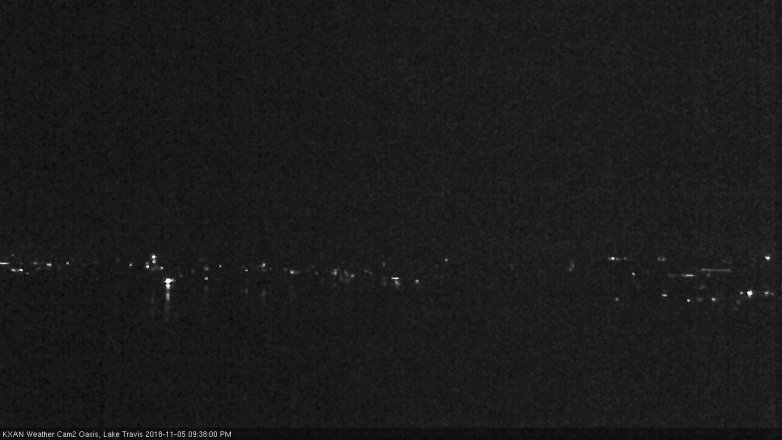 Lake Travis webcam, November 5, 2018 8:40 PM CT