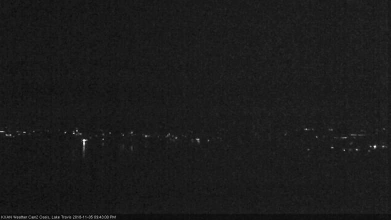 Lake Travis webcam, November 5, 2018 8:45 PM CT