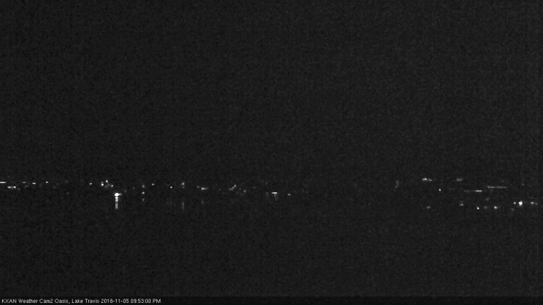 Lake Travis webcam, November 5, 2018 8:55 PM CT
