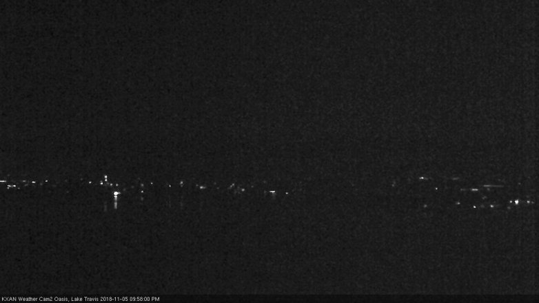 Lake Travis webcam, November 5, 2018 9:00 PM CT