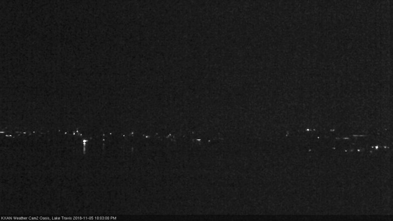 Lake Travis webcam, November 5, 2018 9:05 PM CT