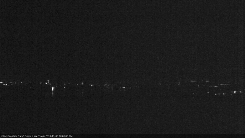 Lake Travis webcam, November 5, 2018 9:10 PM CT
