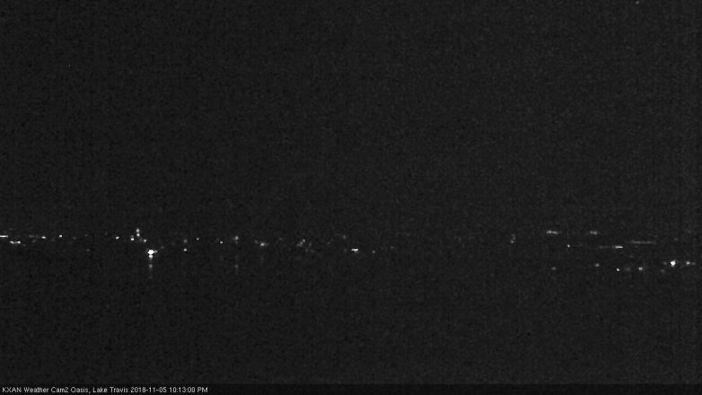Lake Travis webcam, November 5, 2018 9:15 PM CT