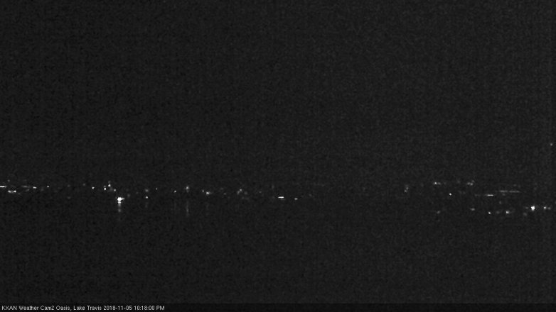 Lake Travis webcam, November 5, 2018 9:20 PM CT