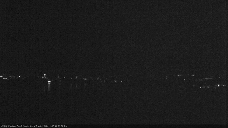 Lake Travis webcam, November 5, 2018 9:25 PM CT