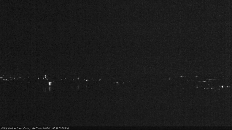 Lake Travis webcam, November 5, 2018 9:35 PM CT