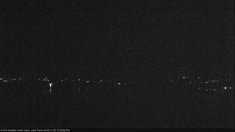 Lake Travis webcam, November 5, 2018 9:40 PM CT