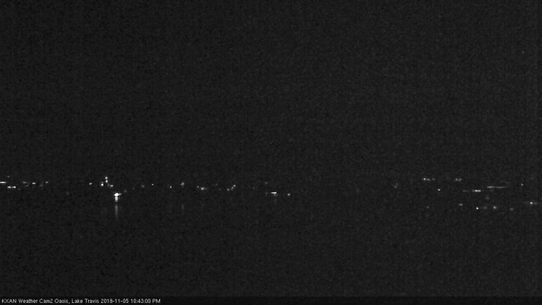 Lake Travis webcam, November 5, 2018 9:45 PM CT