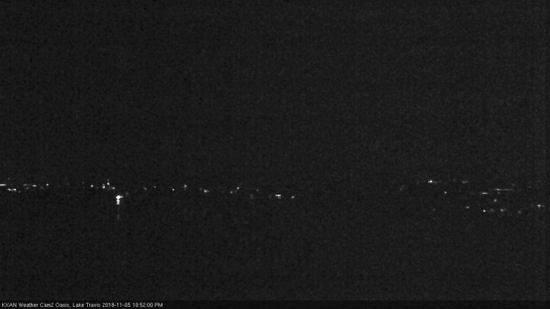 Lake Travis webcam, November 5, 2018 9:55 PM CT