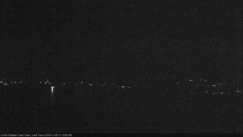 Lake Travis webcam, November 5, 2018 10:15 PM CT