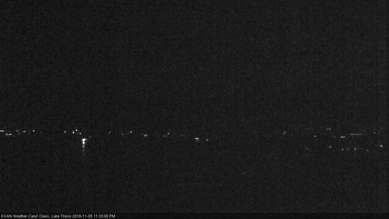 Lake Travis webcam, November 5, 2018 10:35 PM CT