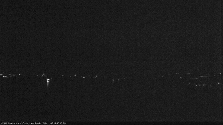 Lake Travis webcam, November 5, 2018 10:45 PM CT