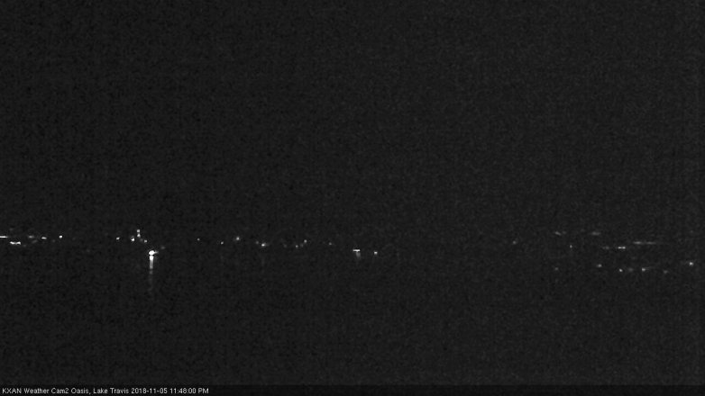 Lake Travis webcam, November 5, 2018 10:50 PM CT