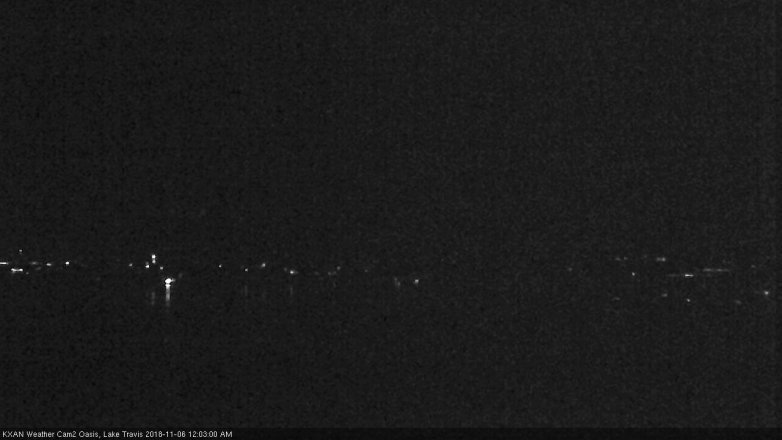 Lake Travis webcam, November 5, 2018 11:05 PM CT