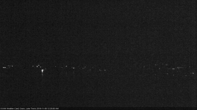 Lake Travis webcam, November 5, 2018 11:30 PM CT