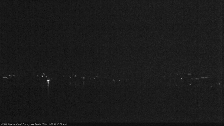 Lake Travis webcam, November 5, 2018 11:45 PM CT