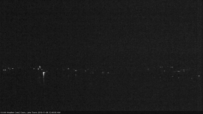 Lake Travis webcam, November 5, 2018 11:50 PM CT