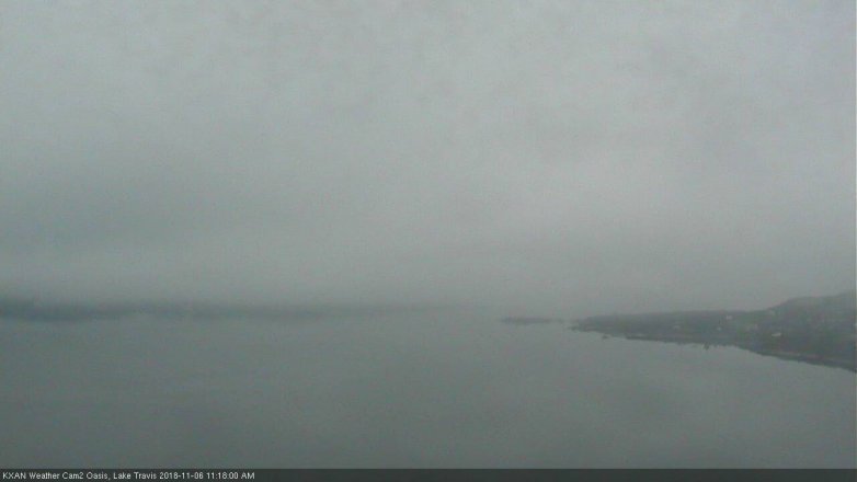Lake Travis webcam, November 6, 2018 10:20 AM CT