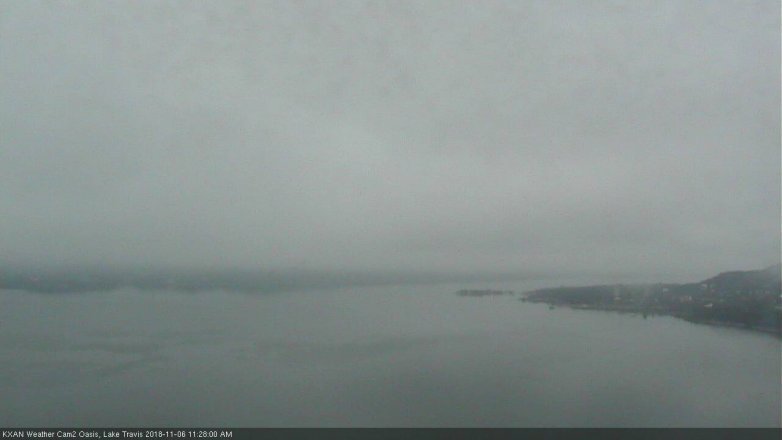 Lake Travis webcam, November 6, 2018 10:30 AM CT