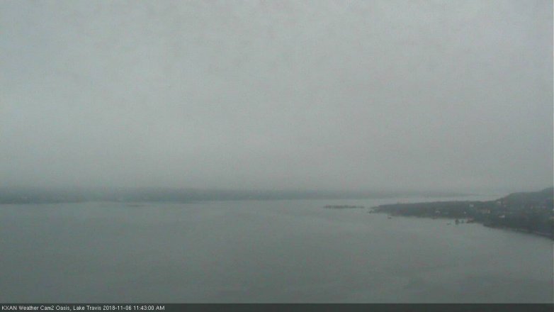 Lake Travis webcam, November 6, 2018 10:45 AM CT