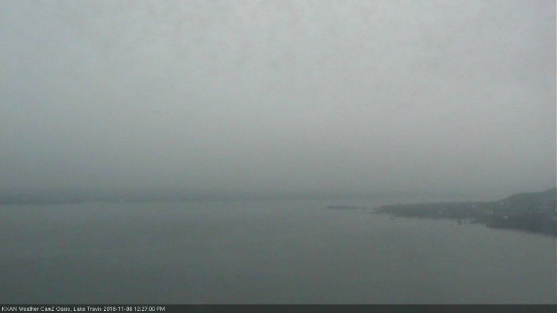 Lake Travis webcam, November 6, 2018 11:30 AM CT