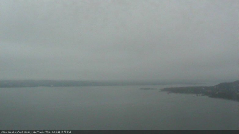 Lake Travis webcam, November 6, 2018 12:15 PM CT