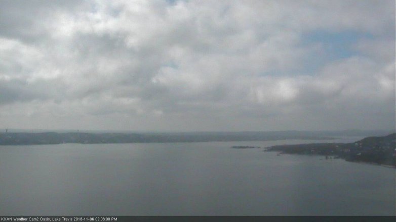 Lake Travis webcam, November 6, 2018 1:10 PM CT