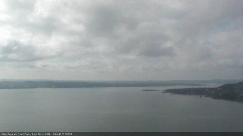 Lake Travis webcam, November 6, 2018 1:25 PM CT