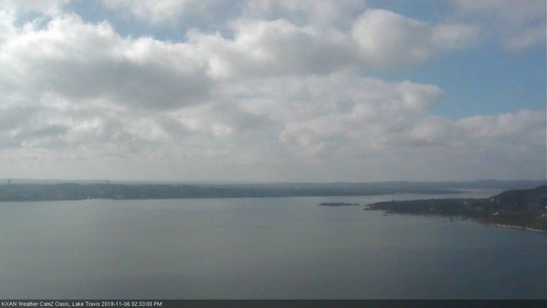 Lake Travis webcam, November 6, 2018 1:35 PM CT