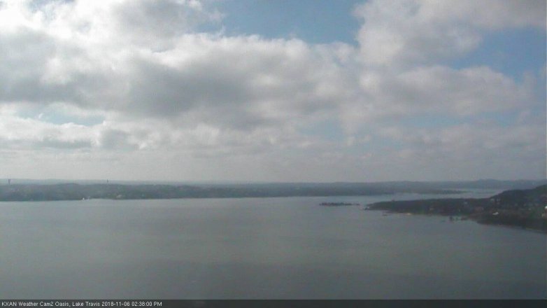 Lake Travis webcam, November 6, 2018 1:40 PM CT