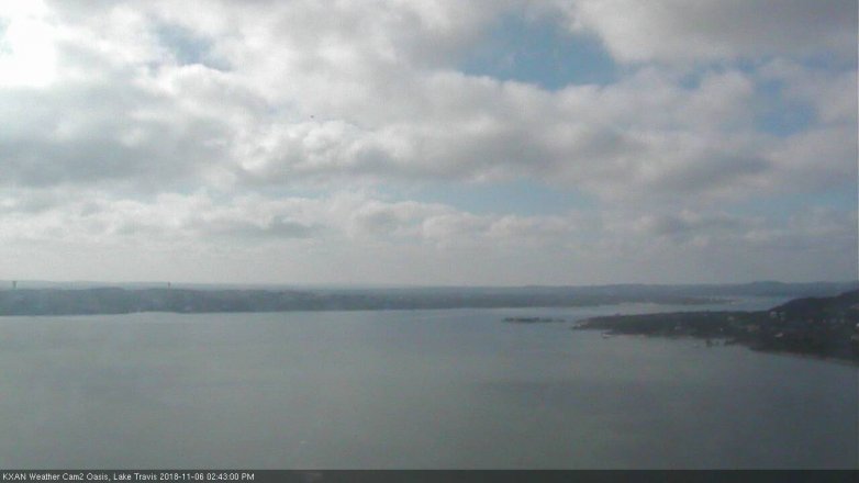 Lake Travis webcam, November 6, 2018 1:45 PM CT