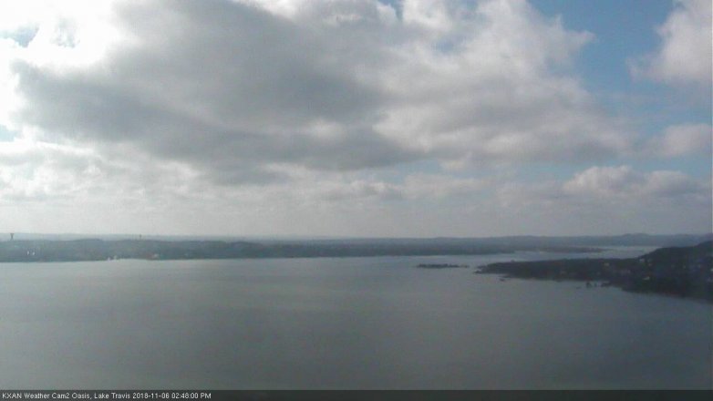 Lake Travis webcam, November 6, 2018 1:50 PM CT