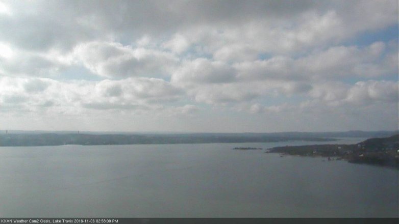 Lake Travis webcam, November 6, 2018 2:00 PM CT
