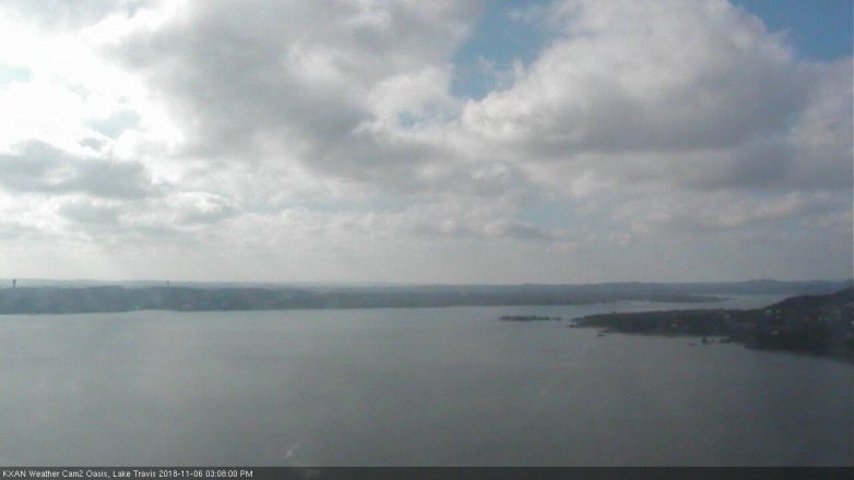 Lake Travis webcam, November 6, 2018 2:10 PM CT
