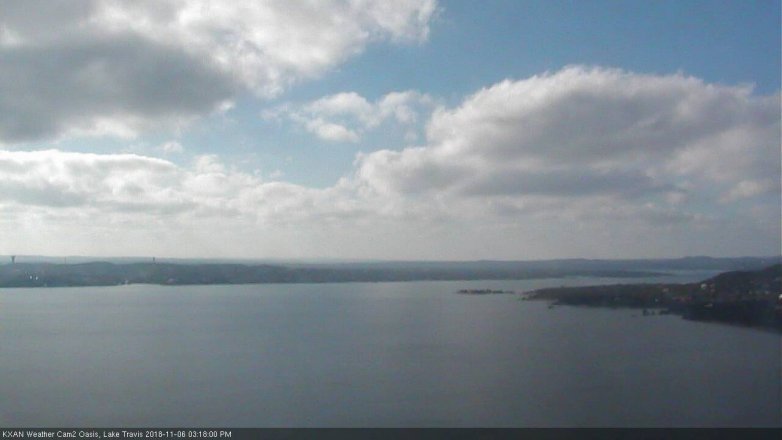 Lake Travis webcam, November 6, 2018 2:20 PM CT