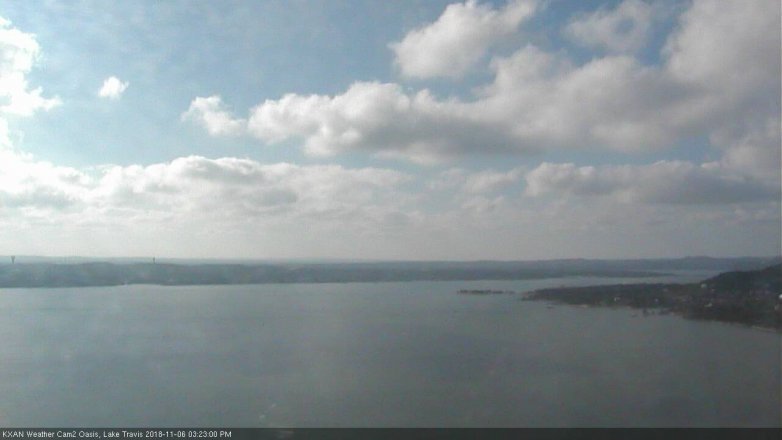 Lake Travis webcam, November 6, 2018 2:25 PM CT