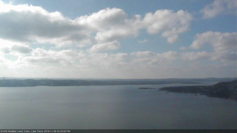 Lake Travis webcam, November 6, 2018 2:30 PM CT